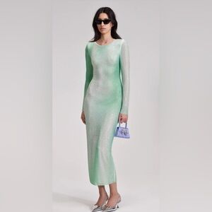 Self-Portrait contour embellished sequin dress NWT